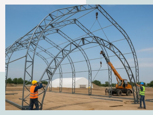 Монтаж ангаров в белебее от 612 руб. - Надежно и быстро